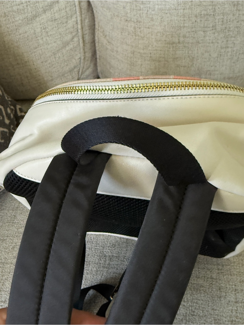 Coach Medium Charlie Backpack with varsity stripe. A must for summer essentials - Picture 8 of 8